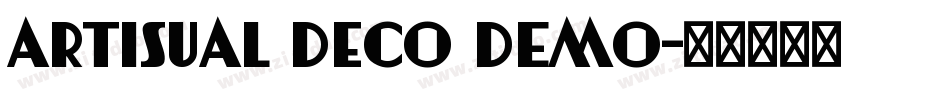 Artisual Deco DEMO字体转换